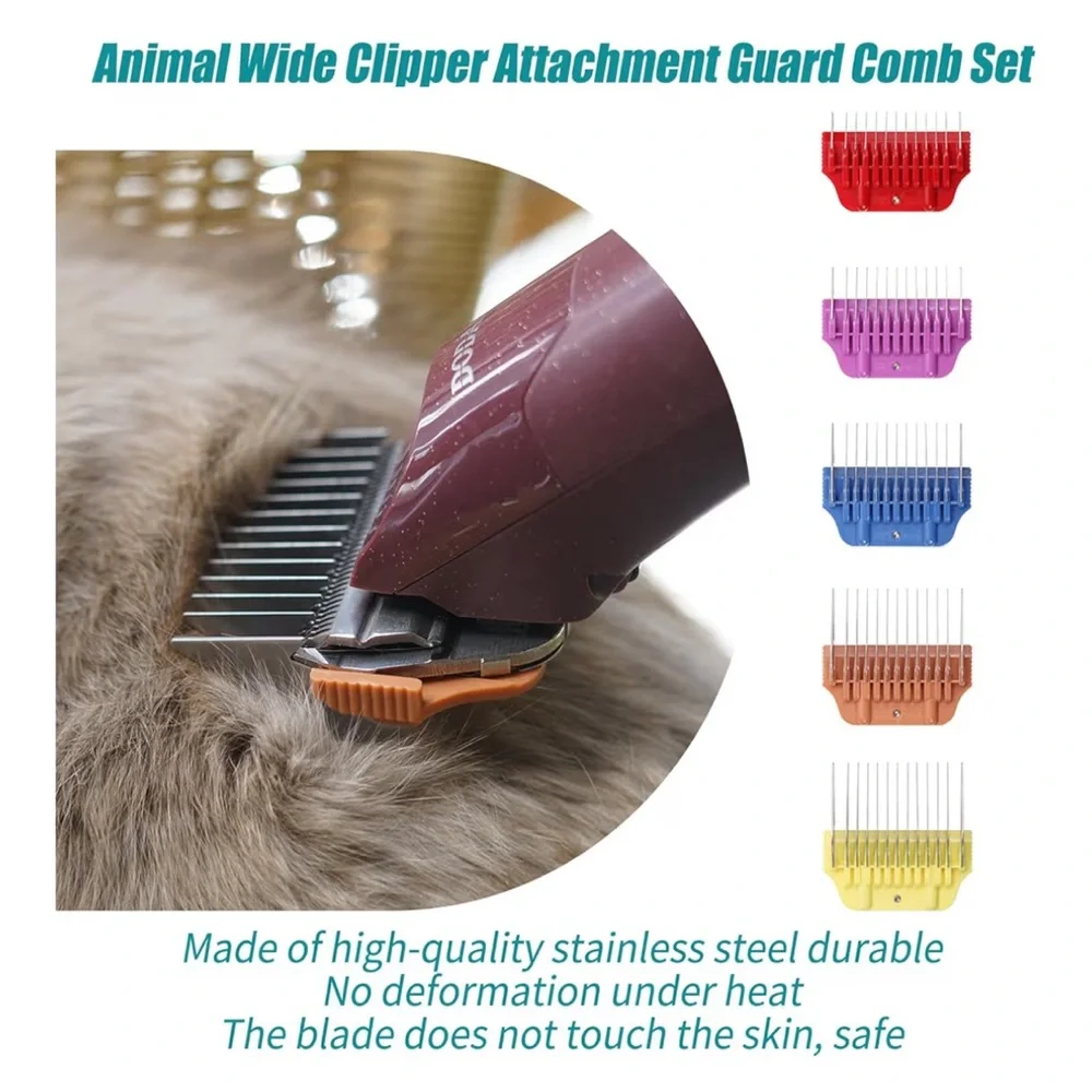 Dog Grooming Clipper Attachment Guard Comb A-5 Series Fits 10w/15w/30w Blade